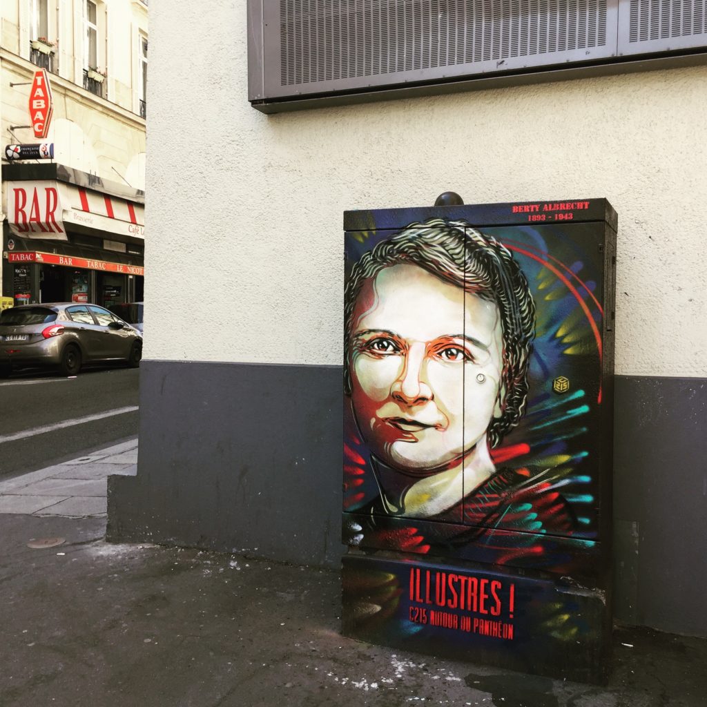 Berty Albrecht par Chistian Guémy alias C215