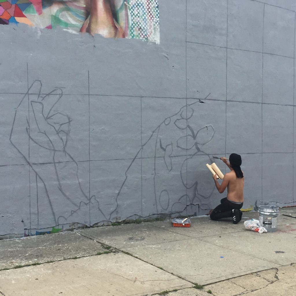 Work in Process par Li-Hill pour The Bushwick Collective