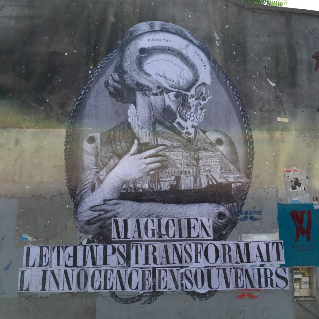 oeuvre Street Art Paris - Madame Moustache