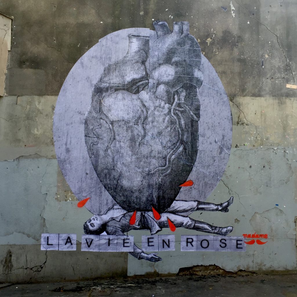 oeuvre de Madame Moustache - Street Art Paris