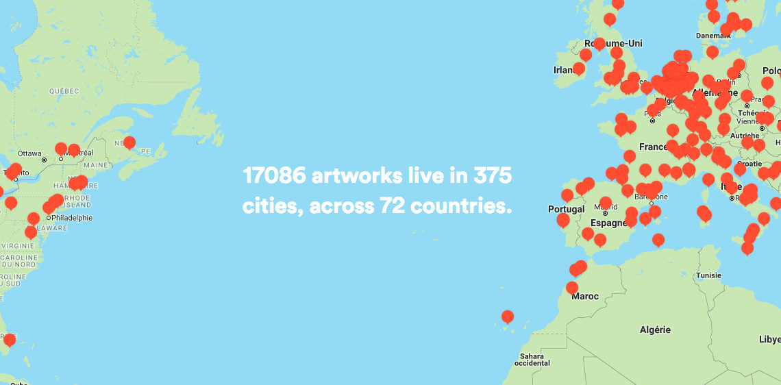 Tout savoir sur Street Art Cities : l’App qui géolocalise l’Art Urbain ! Tout savoir sur Street Art Cities : l’App qui géolocalise l’Art Urbain !