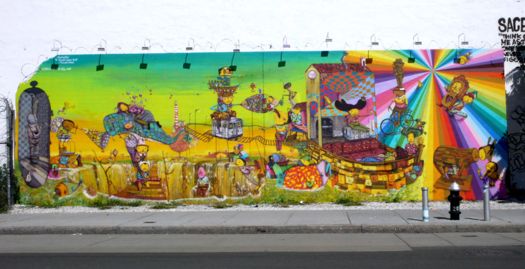 Houston Bowery Wall par Os Gêmeos