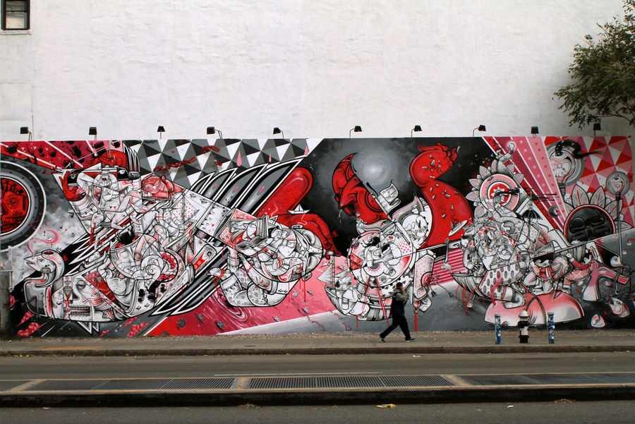Houston Bowery Wall par How and Nosm