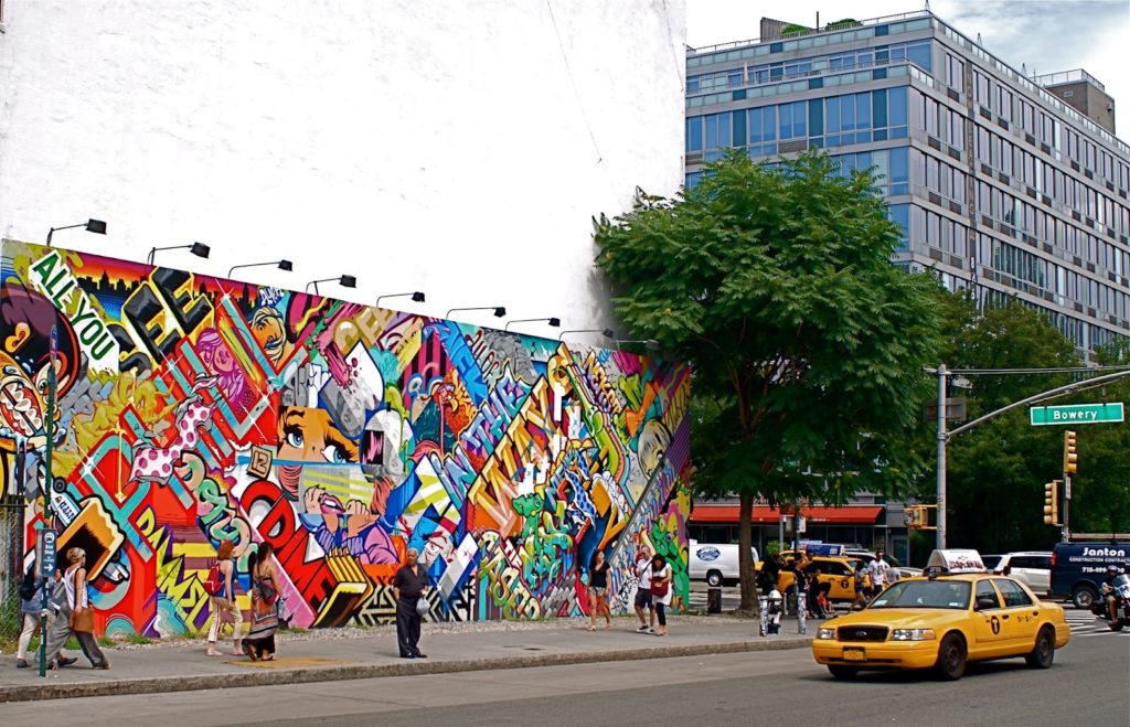 Houston Bowery Wall par REVOK et POSE