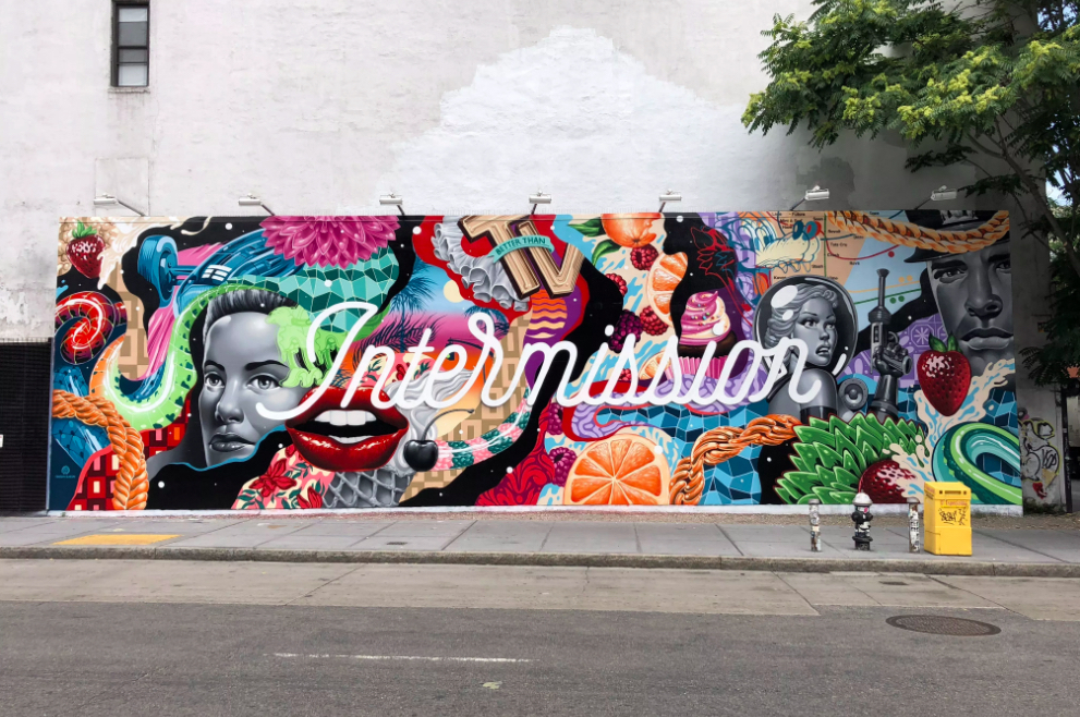 Houston Bowery Wall par Tristan Eaton