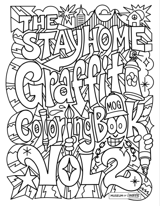 graffiti coloring book